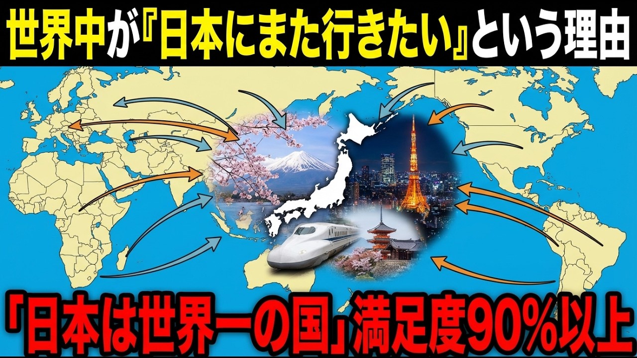 【日本の民度】【全世界絶賛】「もう一度日本に行きたい！」世界中の旅行者が日本を愛する