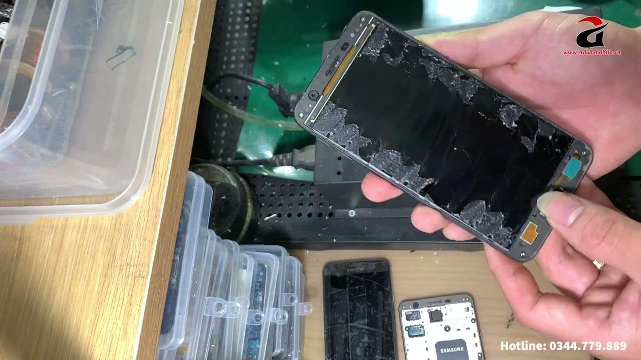 Hướng Dẫn Thay Kính Samsung J7 Prime Không Bị Mực | Ép Kính Samsung J7 Prime!