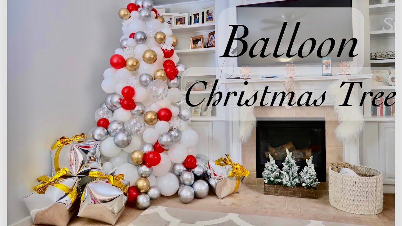 Organic Balloon Christmas Tree Tutorial | Decorate | Easy | How To