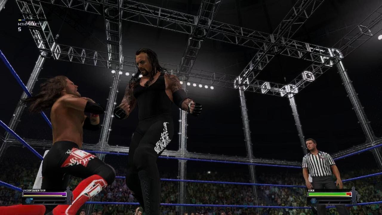 WWE 2K25 Undertaker vs Edge Hell in a Cell