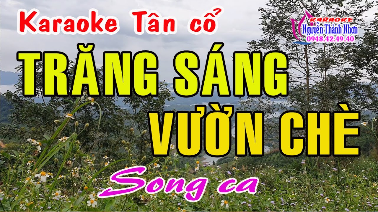Karaoke tân cổ TRĂNG SÁNG VƯỜN CHÈ - SONG CA [ Minh Cảnh- Lệ Thuỷ] Tân cổ trước 75.