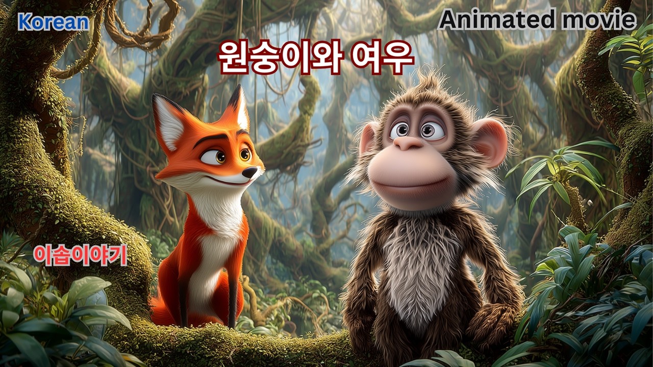 이솝우화 :  원숭이와 여우  ( 동화책 ) ( 그림책 ) ( 어린이 책 ) ( 동화 읽기 ) ( 오디오 북 ) (동화)
