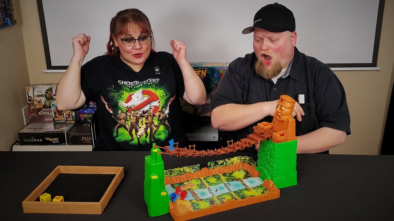 How to Play Forbidden Bridge! - Milton Bradley (1992) #retro #boardgame  #couplesgaming