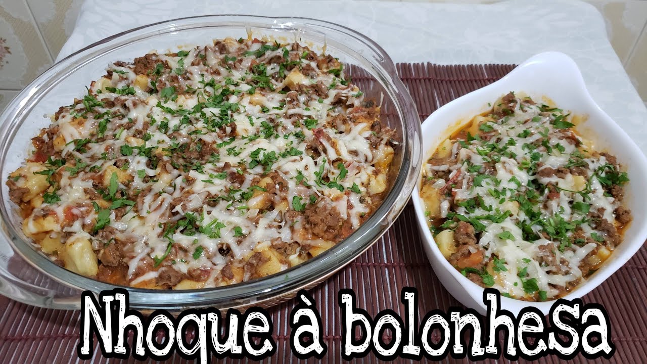 NHOQUE a BOLONHESA - Receita maravilhosa!!