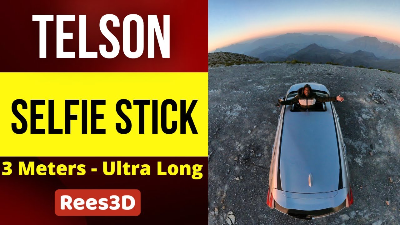 TELESIN 3 Meters UPGRADED ULTRA LONG SELFIE STICK | Rees3D.com