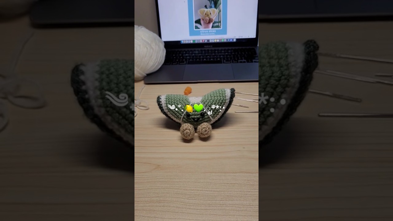 ༄˖°.🍋‍🟩.ೃ࿔*:･ Crochet Little Lime Jellycat!