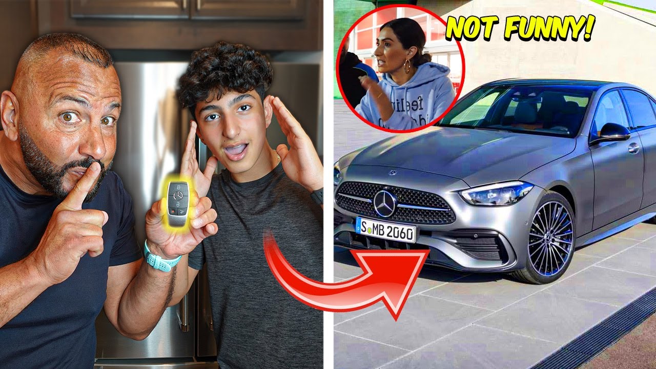 I STOLE THE CAR PRANK ON MY WIFE AND KIDS! (UNEXPECTED)