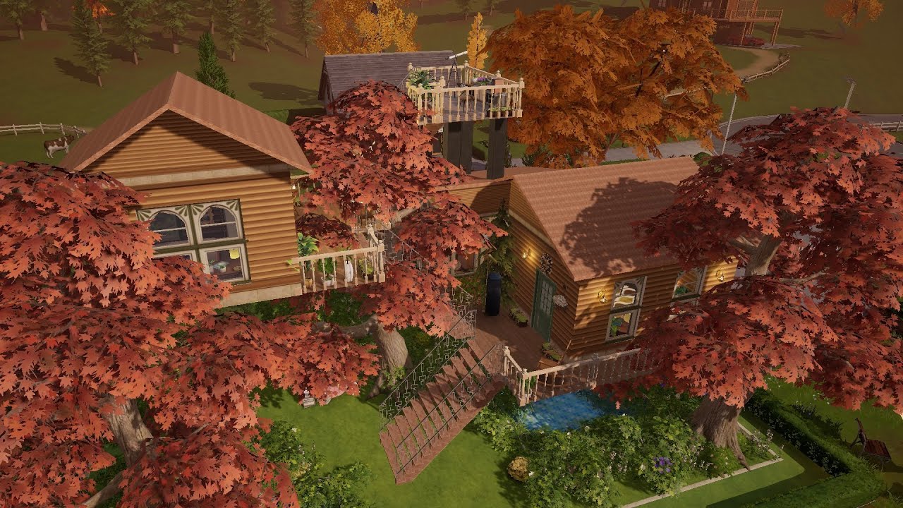 Autumn Cozy Treehouse | Life Makeover Build | Speed Build
