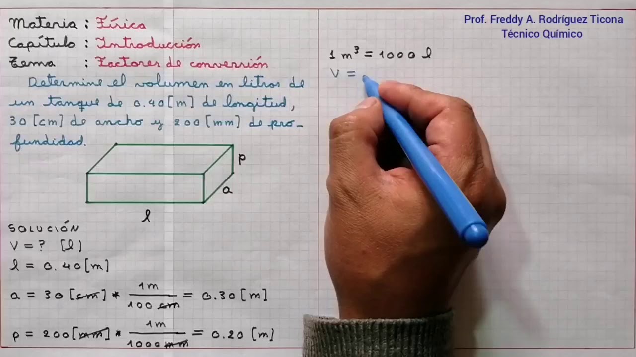 FACTORES DE CONVERSIÓN (ejercicio 1). MATERIA FÍSICA.