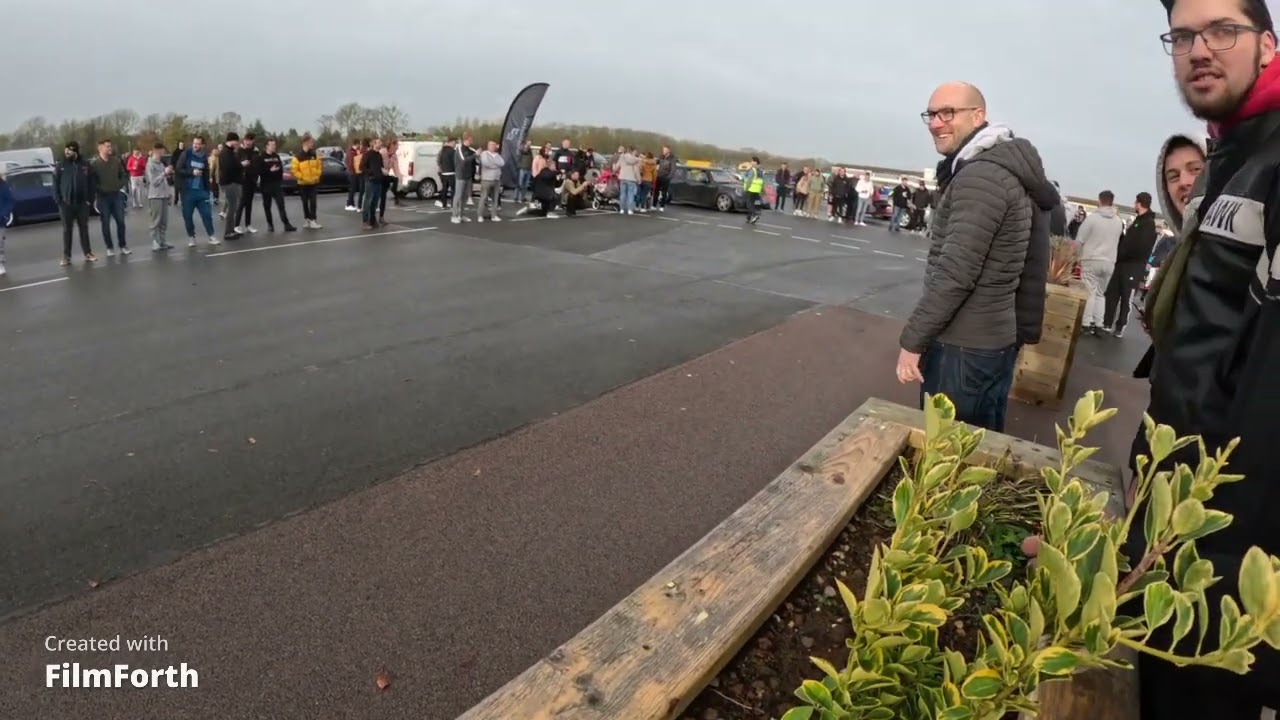Cars Leaving Collecting Cars Meet At Donnington Park Circuit (part 2)