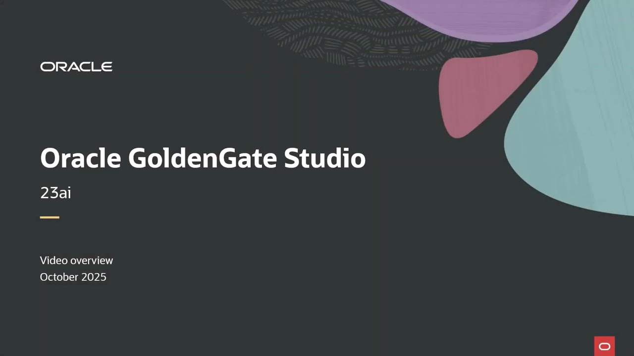 Откройте для себя совершенно новый Oracle GoldenGate Studio 23ai
