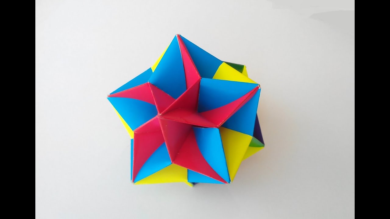 Кусудами шар модульный, Kusudama ball Modular