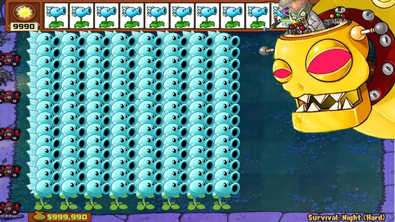 Snow Pea vs Dr. Zomboss Hak Plants vs Zombies