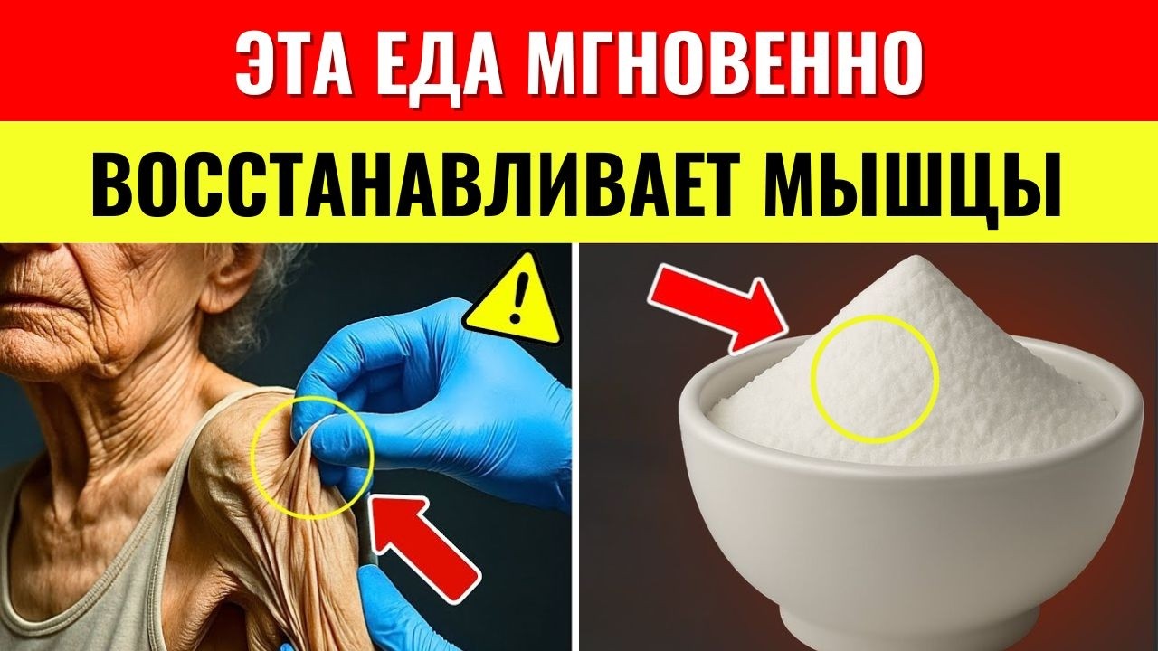 После 60? ЕДИНСТВЕННЫЙ СУПЕРПРОДУКТ, который помогает ОБРАТИТЬ ПОТЕРЮ МЫШЦ у пожилых людей.