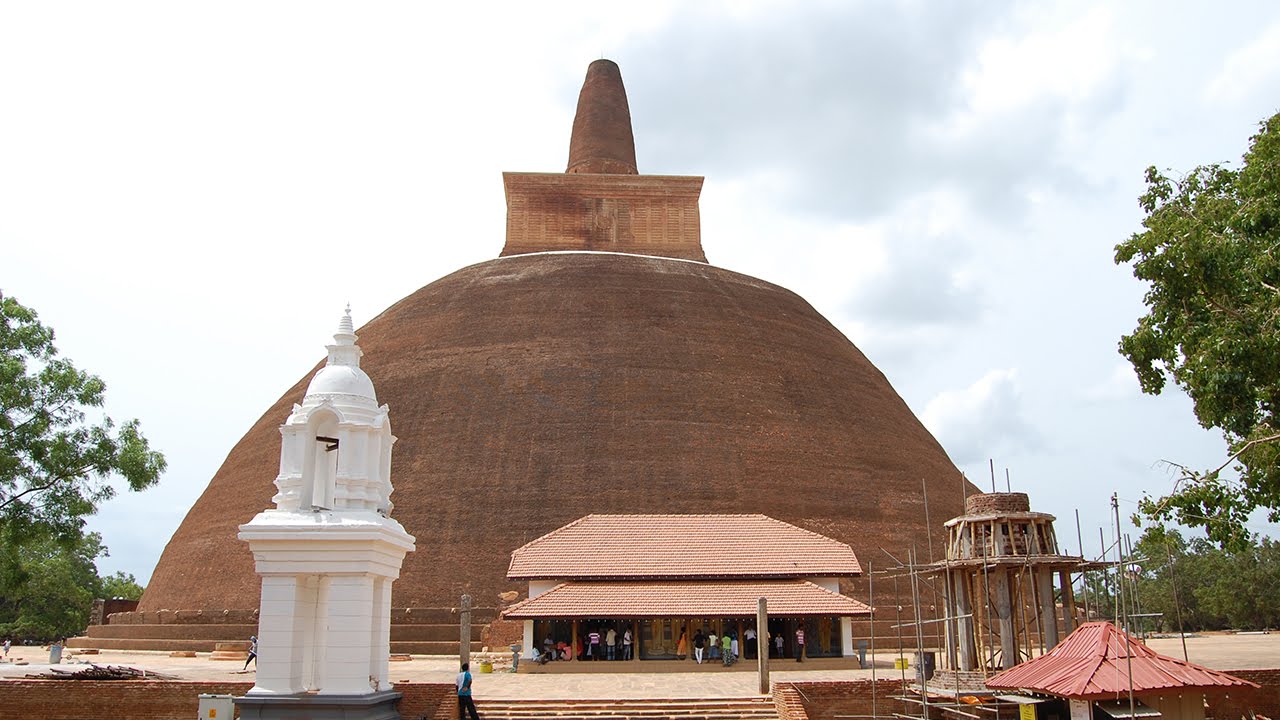 Abhayagiri Dagoba (Stupa) in Anuradhapura - Tourist Destination in Sri Lanka.