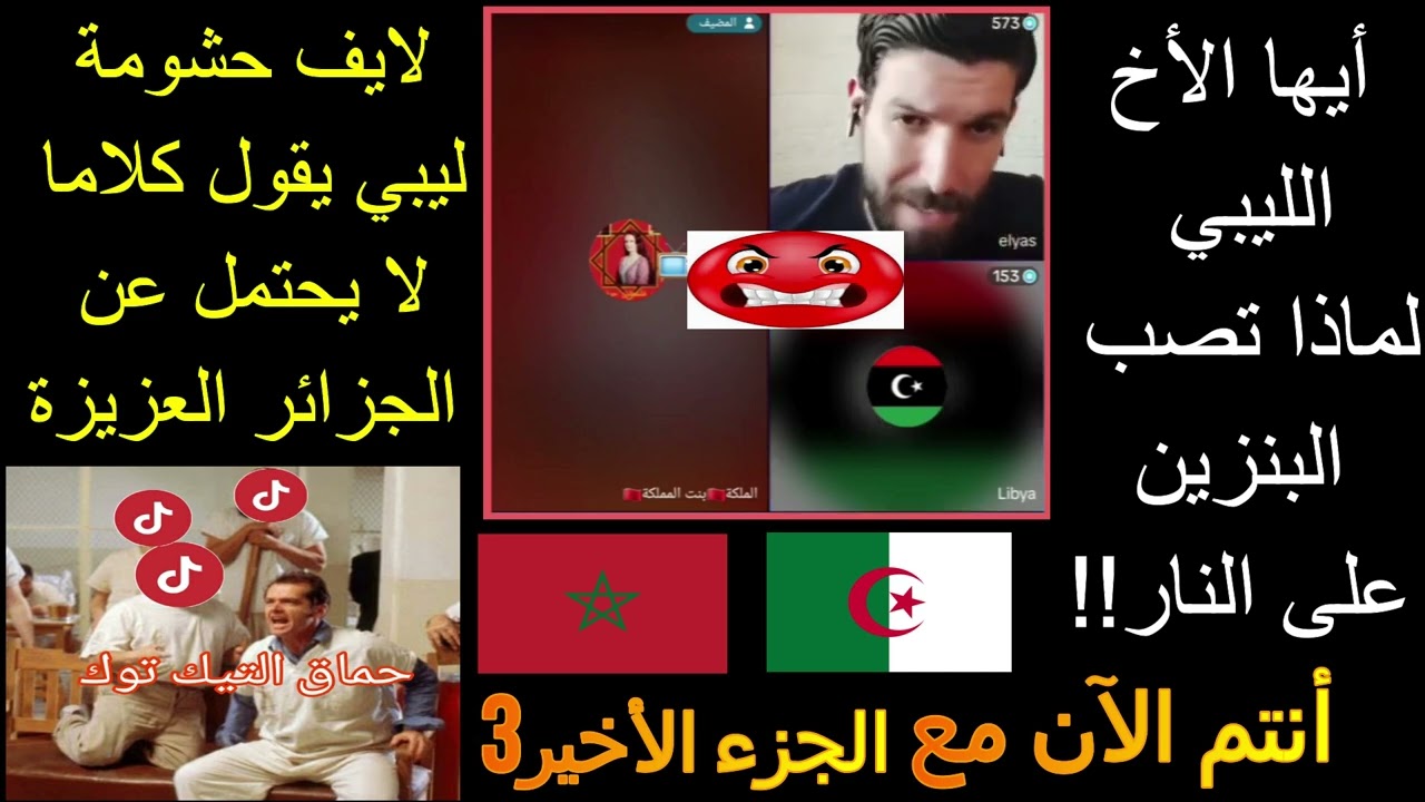 لايف تيك توك الهربة ليبي يقول كلاما خطيرا لا يليق بحق تاريخ الجزائر البطولي و شعبها الحر 3 #الجزائر