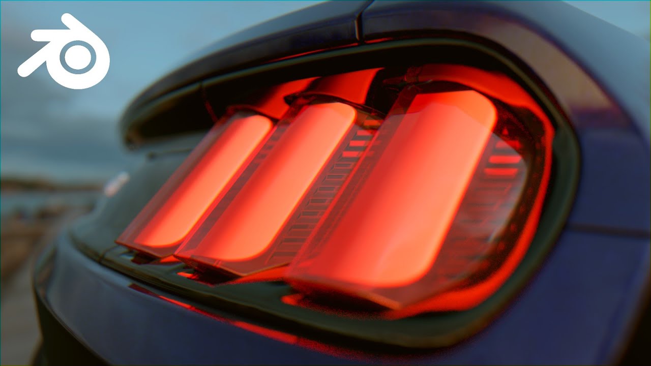 Простые реалистичные задние фонари в Blender 2.82