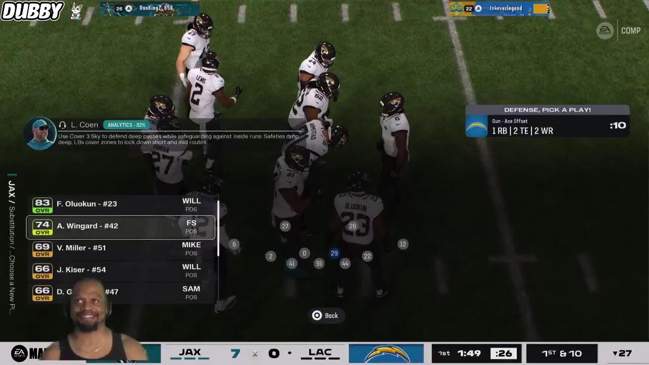 #1 Jaguars streamer! God is good! Rank grind! Only streamer runs 20+ plays! Positive vibes only!