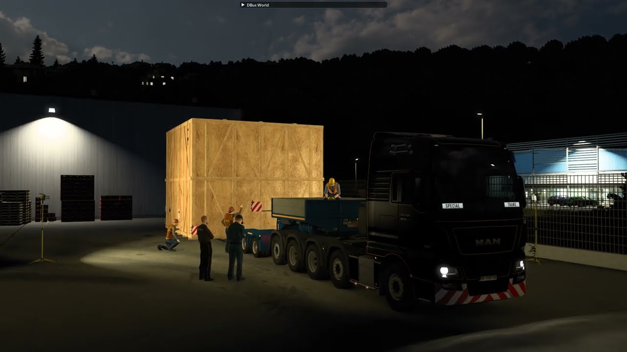 Euro Truck Simulator 2 special transport with Man (biggest cargo I ever drive)