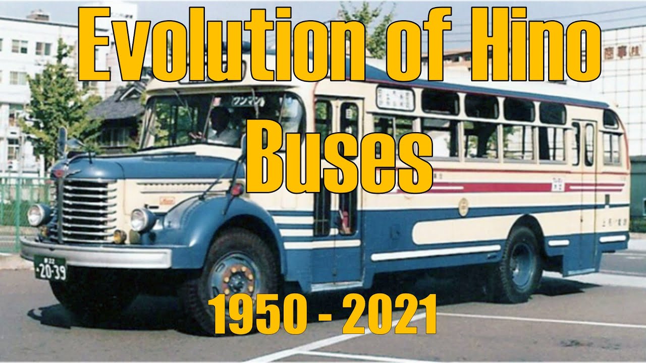 Evolution of Hino Buses 1950 - 2021