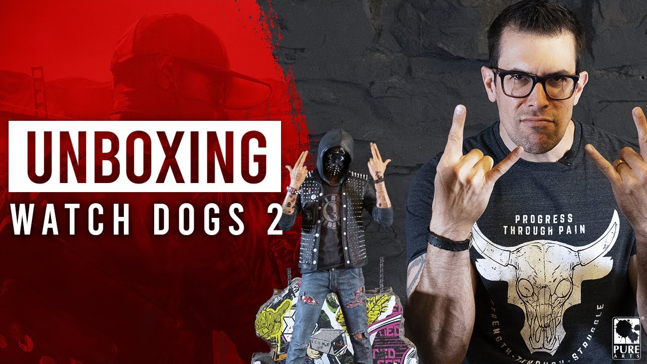 Unboxing and Review of the Watch Dogs 2 Wrench and Marcus Statues from PureArts Studio!