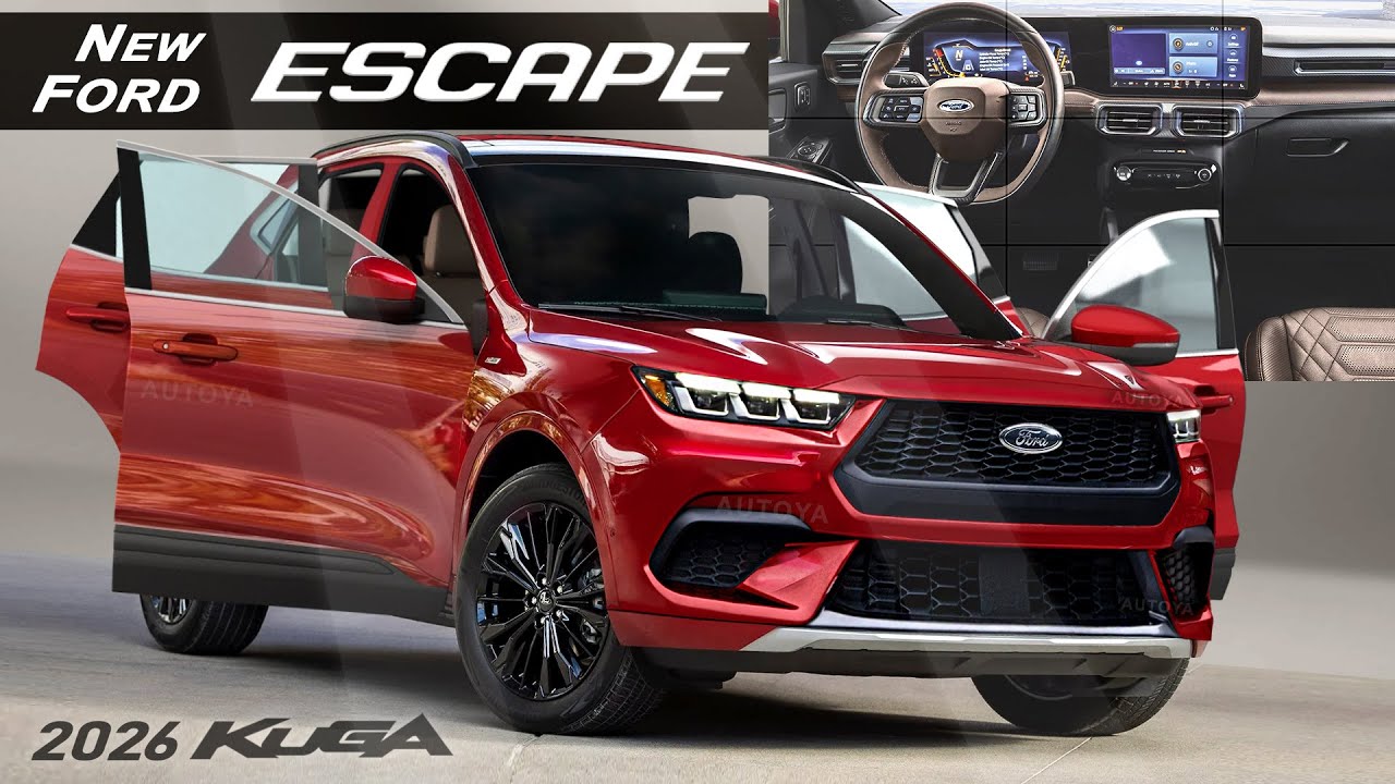 Новый Ford Escape 2026 &mdash; интерьер и экстерьер: предварительный просмотр второго рестайлинга перед...