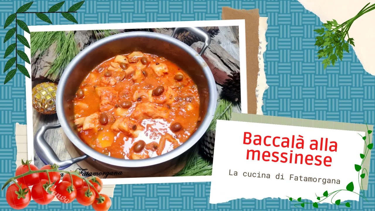 Baccalà alla messinese tipica ricetta siciliana