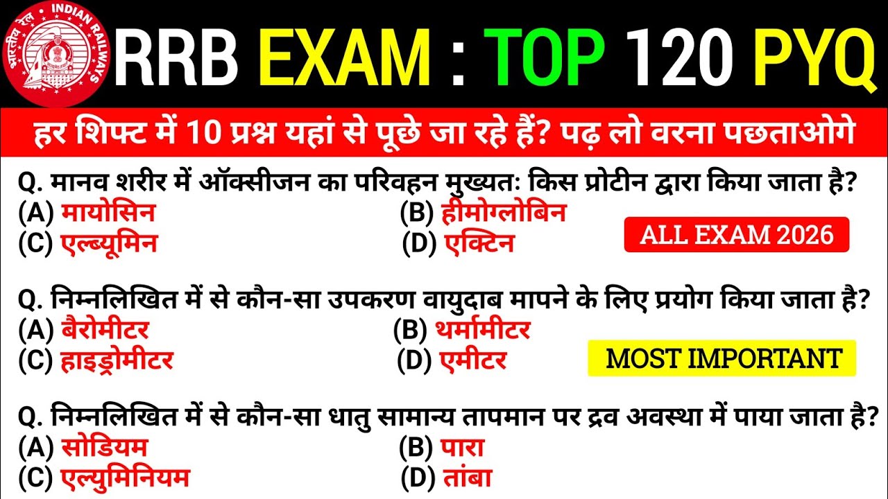 🔥RRB NTPC Previous Year Question Paper || Railway NTPC CBT-1 Previous Year Question Paper 2021 #rrb 