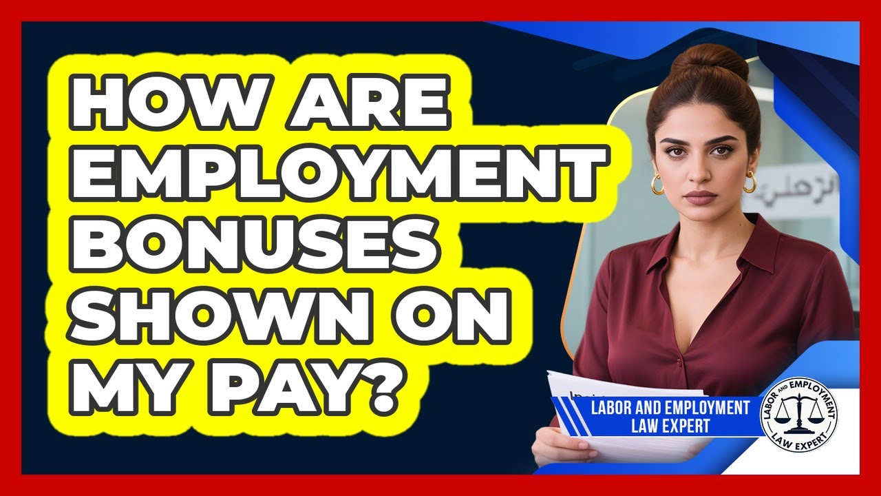 How Are Employment Bonuses Shown On My Pay?