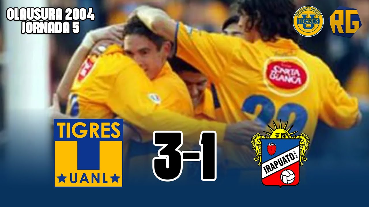 TIGRES 3-1 IRAPUATO | J5 Clausura 2004 Liga Mx | GOLES de WALTER GAITAN Y ANDRES SILVERA