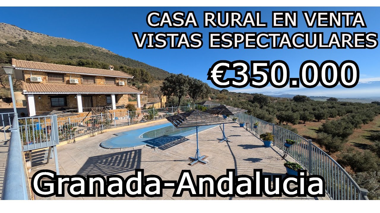 €350.000- Casa rural en venta, ESPECTACULARES vistas a Granada  y Sierra Nevada, Granada Houses Inmo