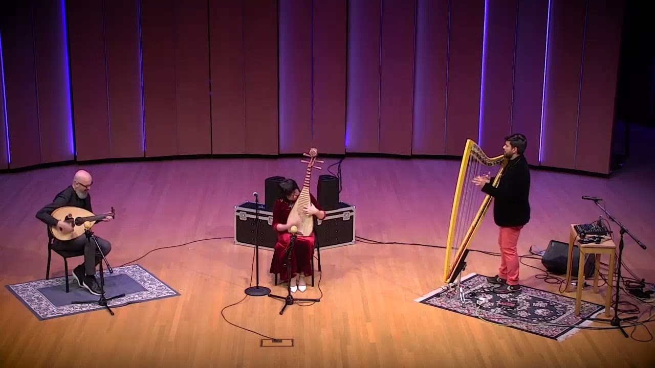 Trio of Three Cultures - Gao Hong, pipa; Issam Rafea, Oud; Leonard Jacome, Venezuelan Harp.