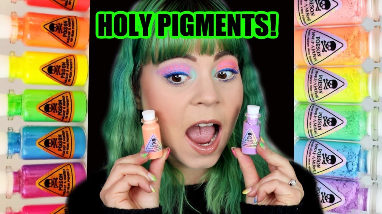 Makeup A Murder Part 2: Loose neon and pastel pigments 😳