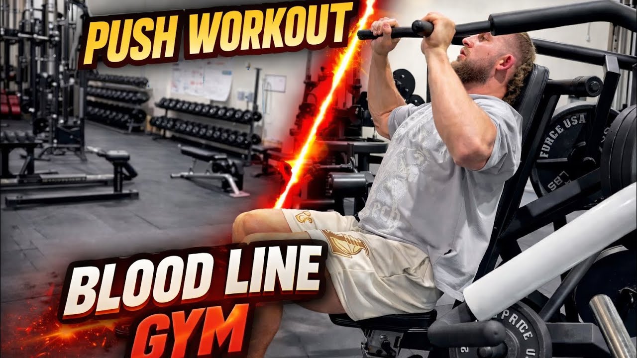 Push workout blood line gym 