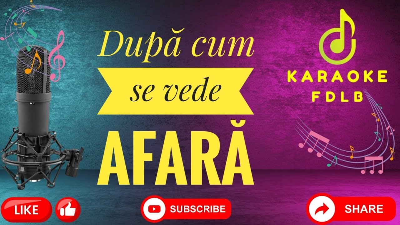 După cum se vede afară //Karaoke//Versuri//Negative//Populara🛑Re/minor🛑