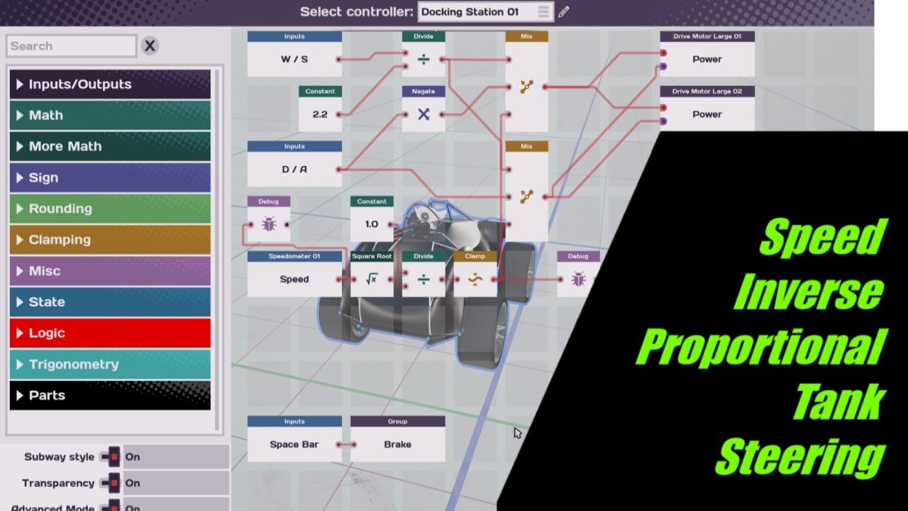 Main Assembly (Gameplay) - Speed Inverse Proportional Tank Steering