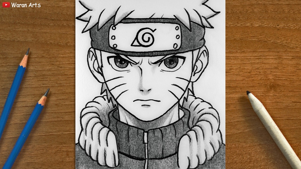 How to Draw Naruto step by step || Naruto Uzumaki drawing step by step || Drawing tutorial anime art
