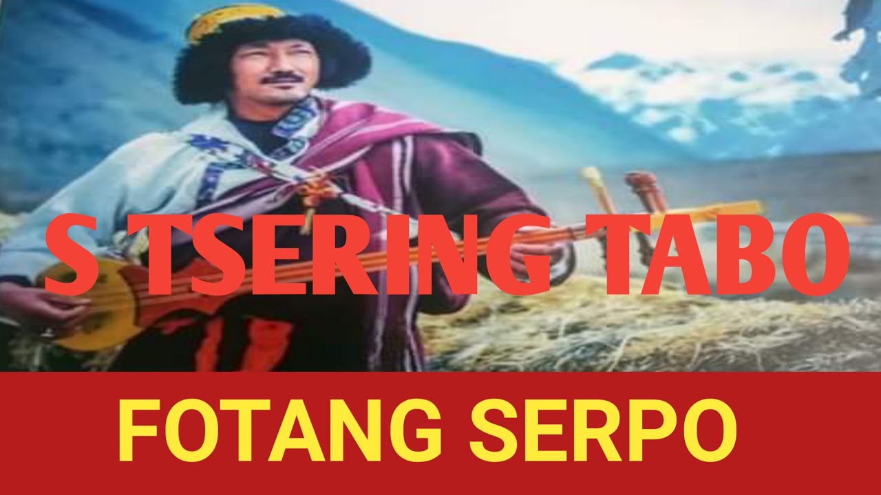 Fotang serpo//old folk spiti song//folk singer s Tsering tabo//Tibetan guitar instruments player.