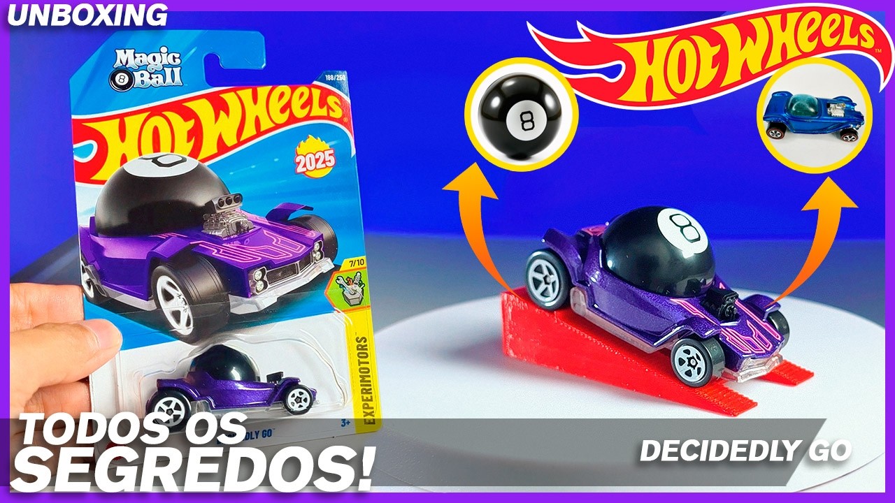 TODOS OS SEGREDOS E CURIOSIDADES DA BOLA 8 MÁGICA! DECIDEDLY GO HOT WHEELS