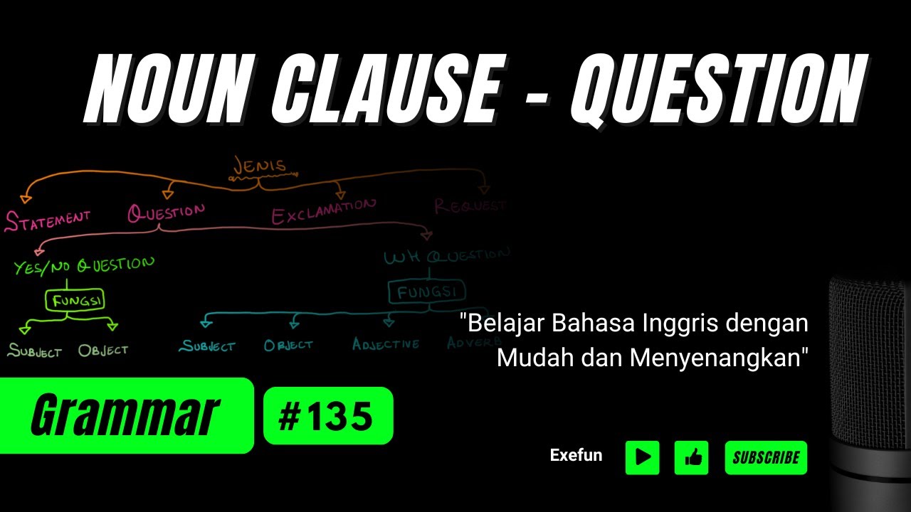 NOUN CLAUSE – QUESTION – Penjelasan #exefun