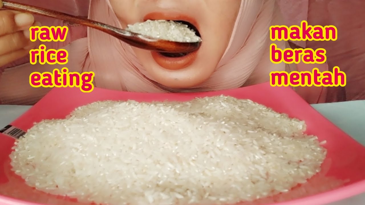 ASMR RAW RICE EATING | RAW RICE COMPILATION | KUMPULAN MAKAN BERAS MENTAH, 生ご飯を食べる | 밥을 먹다 | 吃生米