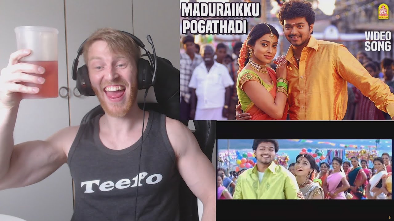 Maduraikku Pogathadi - Video Song, Thalapathy Vijay • Reaction By Foreigner | Azhagiya | A.R. Rahman