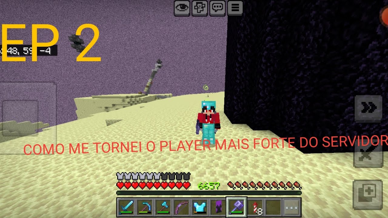 Como me tornei o player mais forte desse servidor Ep 2(minecraft uranium) 