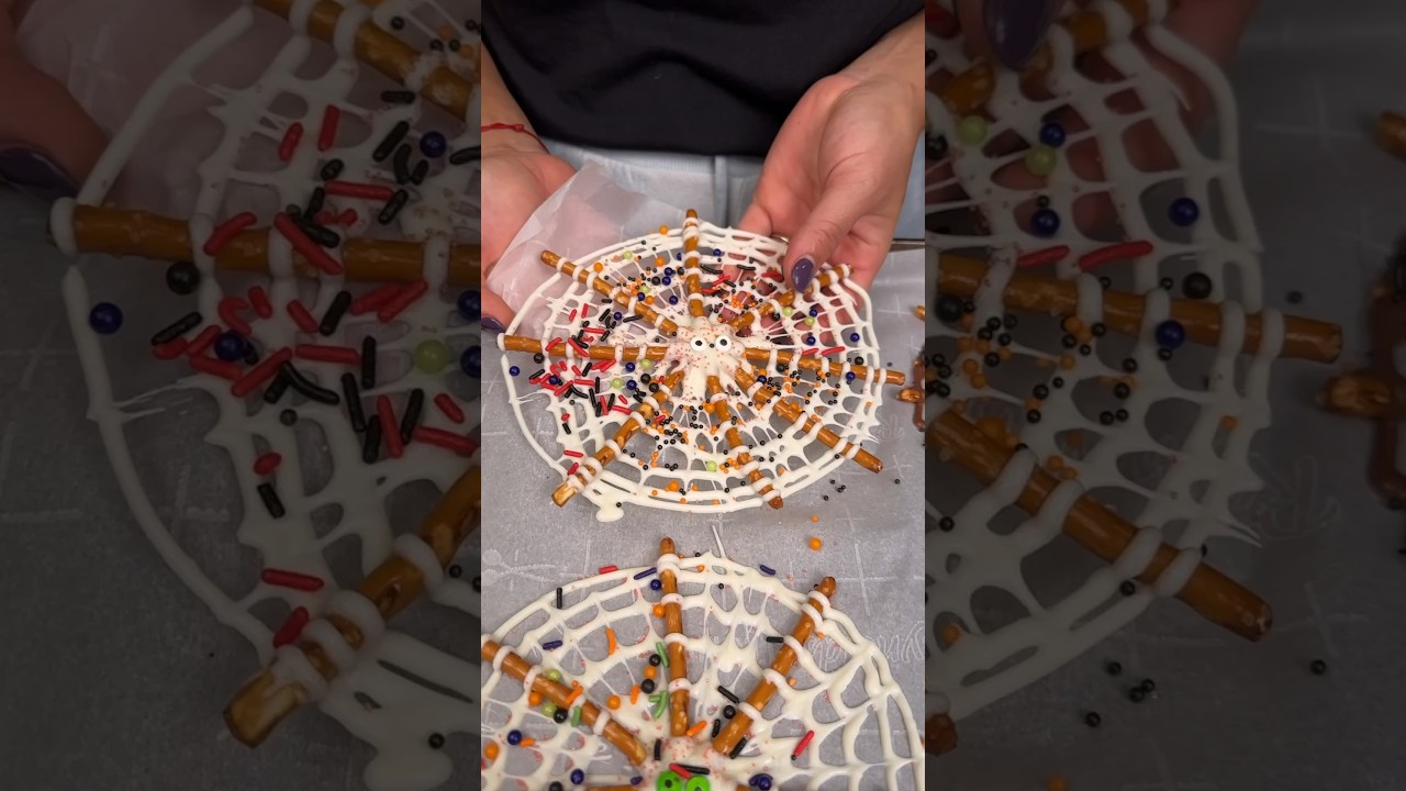 Pretzel Spider Webs! 😍🕸️