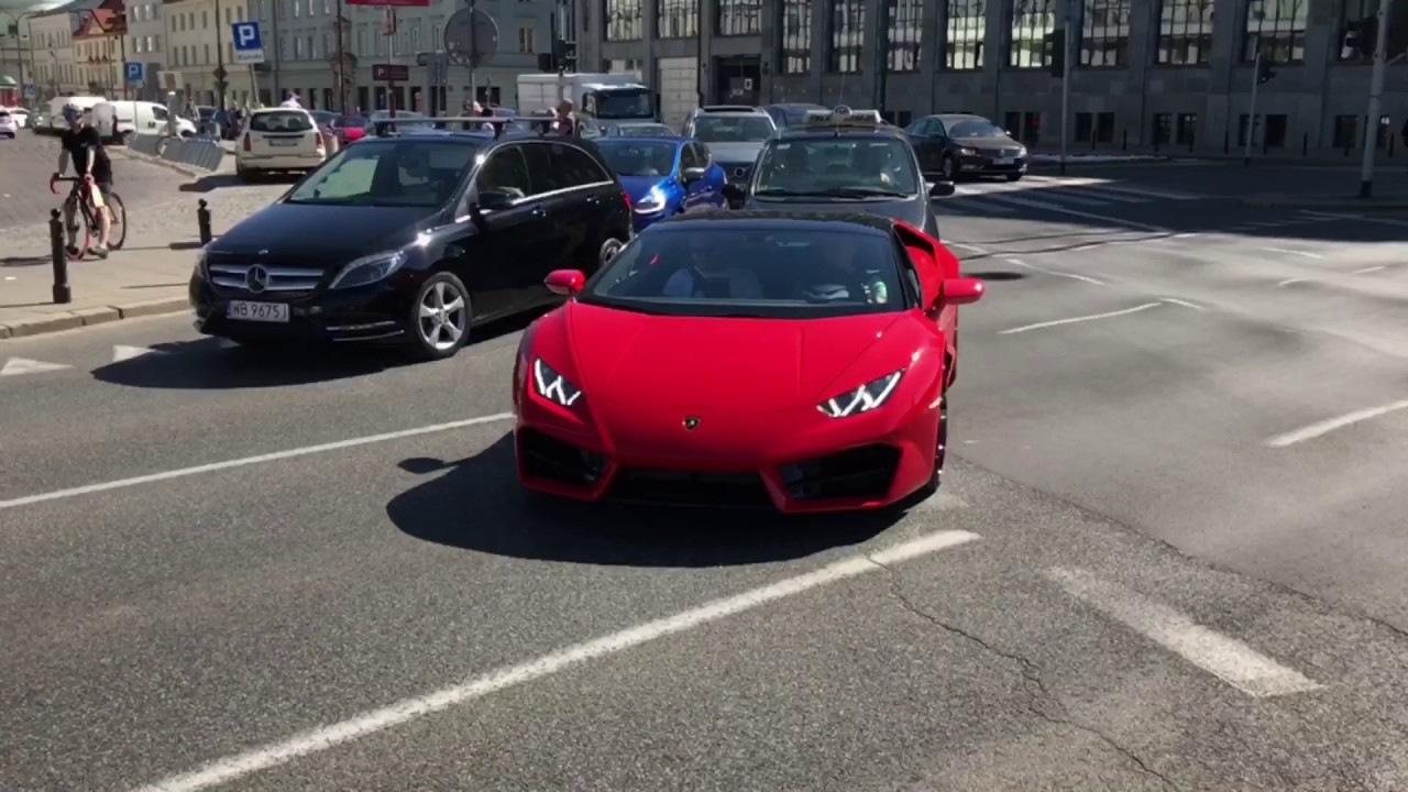 Lamborghini Huracan LP580-2 Sound In Warsaw