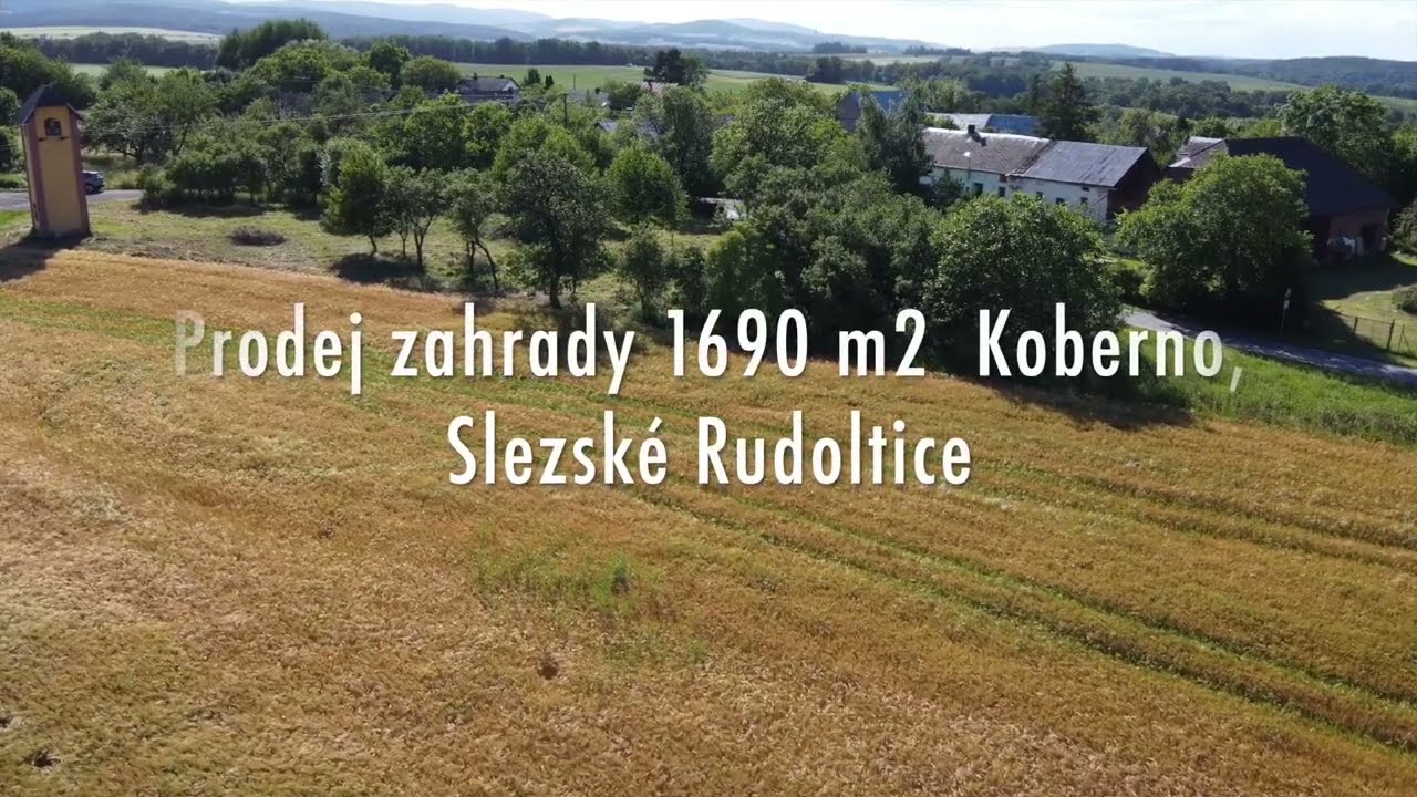 Prodej zahrady 1690 m2, Koberno, Slezské Rudoltice