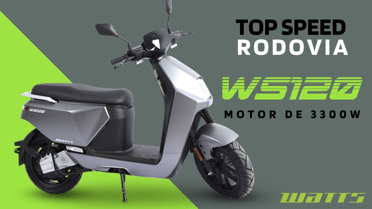 Nova Scooter Watts WS120 na rodovia Fernão Dias top speed piloto automático