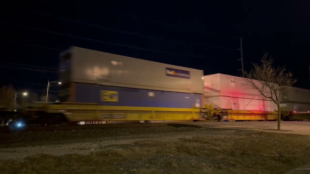 Night Container Train - Norfolk Southern (2/27/26)