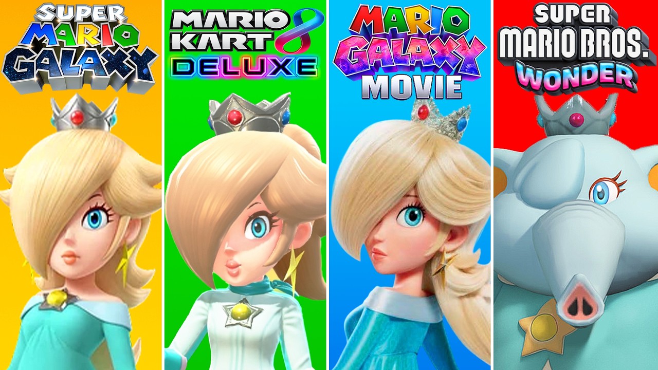 Evolution of Rosalina in Super Mario Games (2007-2026)