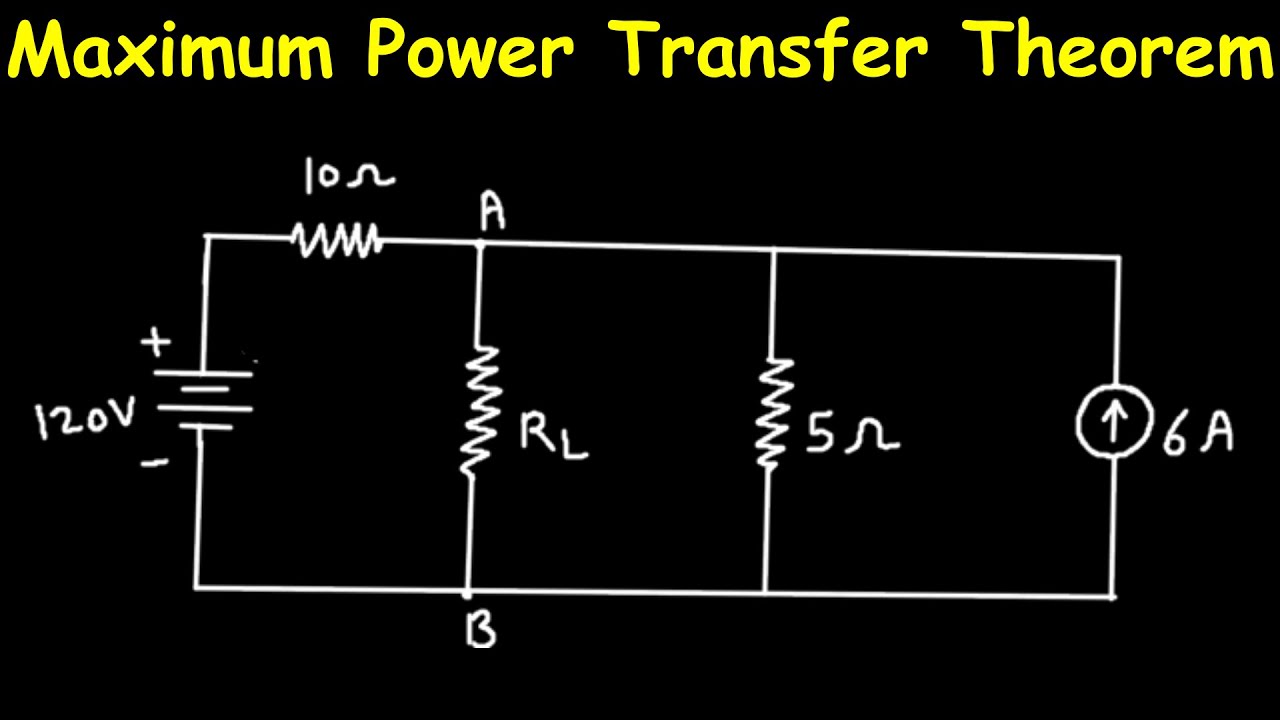 Maximum Power Transfer Theorem Solved Example Problem